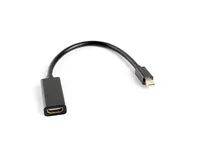 Lanberg AD-0005-BK video cable adapter 0.2 m Mini DisplayPort HDMI Type A (Standard) Black