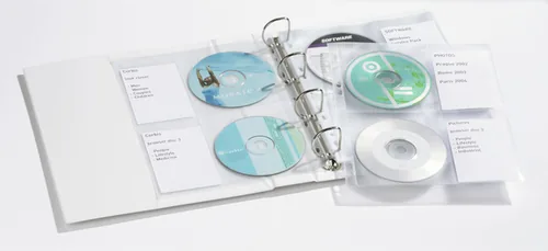 DURABLE CDDVD COVER light M Pck a 10 Taschen transparent