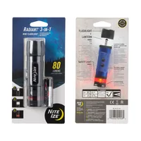 NITE IZE Radiant 3-in-1 LED Mini Taschenlampe Aluminium Schwarz - Einsatzbereich: Outdoor & Camping - Betriebsart: Batteriebetrieb - Leuchtmittel: LED - Wasserfest: Ja - Max. Laufzeit: 9.5 h - Leuchtweite: 50 m