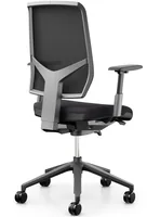 Giroflex Bürostuhl 68 mit Netzrücken und Armlehnen, Charcoal - Produkttyp: Bürostuhl - Material Bezug: Stoff - Armlehnen: Ja - Material Fuss: Aluminium - Rückenart: Netzrücken - Rollenart: Hartbodenrollen