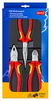 KNIPEX Elektro-Paket 3-teilig Kombi-,Flachzange + Seitenschn.