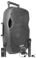 Vonyx PA-System AP1200PA Hand- & Headmics - Einsatzgebiete: Gastro / Gewerbe - Home-Party /-Disco - Kleinere Bühnen - mobil - Schulen / Aulen - Anwendungsbereich: Aerobic / Fitness - Andere - Entertainer - Gesang - Live / Bühne - Sprache - Ausstattung: Eq