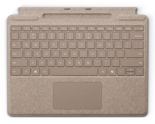 Microsoft Surface Pro Keyboard - Tastatur - mit Trackpad, Beschleunigungsmesser, Surface Slim Pen 2 Ablage- und Ladeschale
