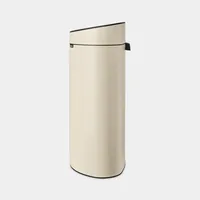 Brabantia Abfalleimer Touch Bin New 40 l, Soft Beige - Anzahl Behälter: 1 - Detailfarbe: Hellbeige - Fassungsvermögen: 40 l - Form: Rund - Material: Edelstahl