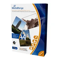 MediaRange Fotopapier A4 220 g/m² 100 Stück - Drucker Kompatibilität: Inkjet - Detailfarbe: Weiss - Medienformat: A4 - Mediengewicht: 220 g/m² - Eigenschaften: Keine Eigenschaft - Zertifikate: Keine Zertifizierung