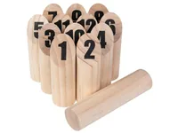 KOOR Wurfspiel LEIKKI (Mölkky) - Detailfarbe: Nature - Eigenschaften: Keine Eigenschaft - Zertifikate: FSC - Altersempfehlung ab: 6 Jahren