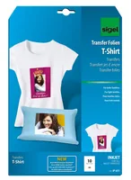 SIGEL Inkjet-Transfer T-Shirt A4 IP651 helle Textilien 10 Blatt