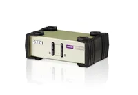 Aten KVM Switch CS82U - Konsolen Ports: USB 2.0 - PS/2 - VGA - Computer Ports: PS/2 - USB 2.0 - VGA - KVM-Art: Lokal - Anzahl Geräte: 2 - Montage: Desktop - Stromversorgung: Externes Netzteil