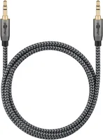 Goobay 65274 audio cable 2 m 3.5mm TRS Schwarz, Silber