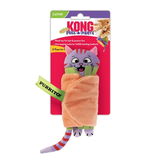 Kong Katzen-Spielzeug Pull-A-Partz Purrito - Produkttyp: Plüsch-/Stofftier - Eigenschaften: Keine spezielle Eigenschaft - Tierart: Katze