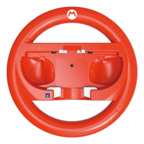 Hori Lenkrad Mario Kart Wheel Attachment – Mario [NSW2/NSW] Rot - Plattform: Nintendo Switch - Nintendo Switch 2 - Verbindungsmöglichkeiten: Keine - Controller Typ: Lenkrad - Detailfarbe: Blau - Rot