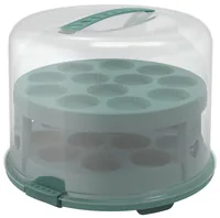 Rotho Tortenbutler Fresh XL Grün/Transparent - Produkttyp: Tortenbutler - Materialtyp: Kunststoff - Material: Polypropylen (PP) - Detailfarbe: Transparent - Grün - Anzahl Etagen: 2 × - Stapelbar: Ja