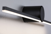 Paulmann Spiegelleuchte LED Sava 4.2W Schwarz - Leuchten Kategorie: Badezimmerleuchte - Lampensockel: LED fest verbaut - Farbtemperatur Kelvin: 3000 K - Anzahl Lampen: 1 - Gesamtleistung: 4.2 W - Leuchtmittel mitgeliefert: Ja