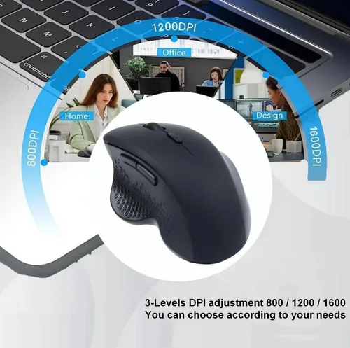 Equip Komfortmaus Wireless Dual Mode 6Btn Rechts schwarz