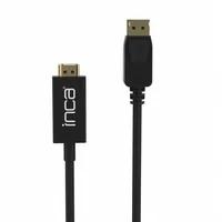 INCA Adapter Displayport->HDMI 4K-UHD StSt 1.80m schwarz