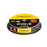 1x10 Intenso DVD+R 8,5GB 8x Speed, Double Layer Cakebox