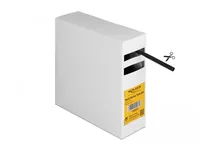 Delock Schrumpfschlauch Box mit Innenkleber, 5 m x 4.8 mm - Detailfarbe: Schwarz - Länge: 5 m - Durchmesser: 4.8 mm - Material: Polyolefin