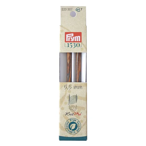 Prym 1530 Stricknadelspitzen Natural, lang 5.50 mm, 11.6 cm - Material: Holz - Produkttyp: Stricknadelspitzen