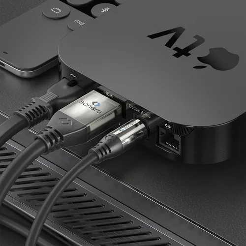 sonero Audio-Kabel Toslink - Toslink 0.5 m - Kabeltyp: Anschlusskabel - Audiokanäle: 8 - Audioanschluss Seite A: Toslink - Audioanschluss Seite B: Toslink - Detailfarbe: Schwarz - Länge: 0.5 m