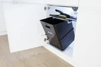 Müllex Abfalleimer SINGLE 35 - Fassungsvermögen: 35 l - Breite: 55 cm - Höhe: 48 cm - Tiefe: 365 mm - Anzahl Behälter: 1 - Form: Eckig
