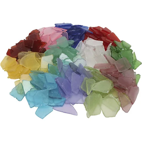 Creativ Company Mosaiksteine Mehrfarbig - Breite: 45 mm - 5 mm - Länge: 5 mm - 45 mm - Verpackungseinheit: 1 Stück - Material: Glas - Detailfarbe: Mehrfarbig