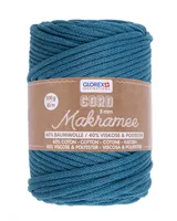 Glorex Wolle Makramee Cord gewebt 85 m x 5 mm, 500g, Türkis - Packungsgrösse: 1 Stück - Länge: 85 m - Material: Polyester - Baumwolle - Viskose - Detailfarbe: Türkis - Waschbar bei: 40 °C - Nadelstärke: 7 mm - 9 mm