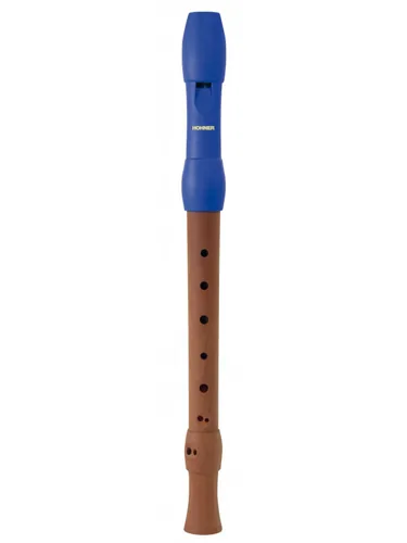 Hohner Blockflöte Alegra Sopran, Kunststoff - Tonumfang: Sopran - Griffweise: Barock - Doppelloch: Ja - Farbe: Blau