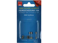 Max Hauri Schmelzsicherung 5 x 20 mm Träge 10 A, 5 Stück - Nennstrom: 10 A - Typ: Feinsicherung - Bauart: Klar - Auslösecharakteristik: Träge (T)