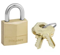 MASTER LOCK 20mm wide solid brass body padlock