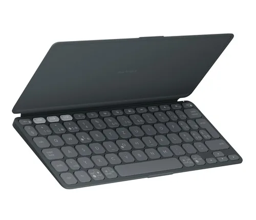 Logitech Tastatur Keys-To-Go 2 Graphite - Tastatur Typ: Mobile - Tastaturlayout: QWERTZ (CH) - Tastatur Features: Hotkeys - Medientasten - Easy Switch - Keyboard Tasten: Chiclet (Notebook) - Detailfarbe: Graphit - Schwarz - Ziffernblock: Nein