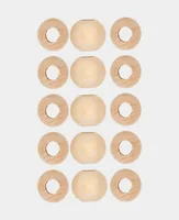 lalana Holzperlen Hölzerne Perlen 15 mm, 15 Stück - Material: Holz - Produkttyp: Holzperlen
