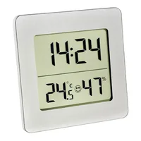 TFA Dostmann Thermo-/Hygrometer Digital Silber - Detailfarbe: Silber - Typ: Thermo-/Hygrometer - Anwendungsbereich: Temperatur-/Feuchtemessung