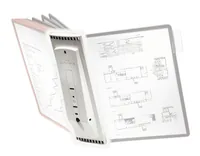 DURABLE Sichttafelsystem SHERPA WAll10 562110 grau für 10 Tafeln o/Tafeln
