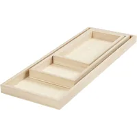 Creativ Company Holzartikel Set Tablet, 3 Stück - Breite: 15 cm - 10 cm - Höhe: 2 cm - Länge: 20 cm - 40 cm - 30 cm - Produkttyp: Tablett