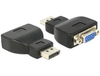 Delock Adapter Displayport - VGA Schwarz - Kabeltyp: Adapter - Videoanschluss Seite A: DisplayPort - Videoanschluss Seite B: VGA