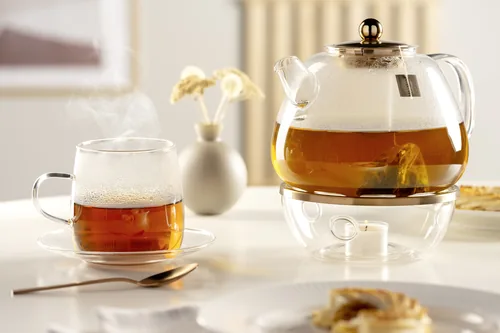 Leonardo Teekanne Tè per te 1.5 l, Transparent - Material: Borosilikatglas - Detailfarbe: Transparent - Filtertyp: Filter - Fassungsvermögen: 1.5 l - Kompatible Kochfelder: Manuell - nicht für Kochfelder