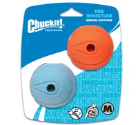 Chuckit! Hunde-Spielzeug Whistler Ball M, Ø 6.5 cm, 2 Stück - Produkttyp: Spielzeug - Tierart: Hund