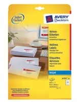 AVERY ZWECKFORM Adressetiketten 63,5x29,6mm J4792-25 InkJet, weiss 675 Stk./25 Bl.