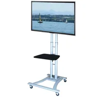 VALUE LCD-/TV-Rollstnder, 27-60 Zoll, bis 50 kg, silberfarben