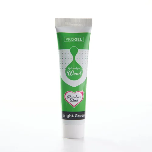 Rainbow Dust ProGel Lebensmittelfarbe leuchtendes Grün 25 g - Nachhaltigkeit: Nicht angegeben - Packungsgrösse: 25 g - Detailfarbe: Hellgrün - Fairtrade: Nein - Eigenschaft: Flüssig