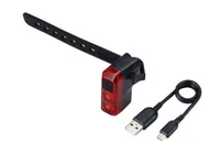 BBB Rücklicht Salute mit Akku / USB - Betriebsart: Akkubetrieb - Lichtfarbe: Rot - Montageart: Gummizug - Leuchten Kategorie: Rücklicht - Lichtstärke: 8 lm - Set: Nein