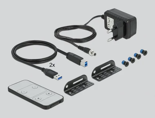 DELOCK DisplayPort 1.4 KVM Switch 8K 30Hz USB 3.0 Audio