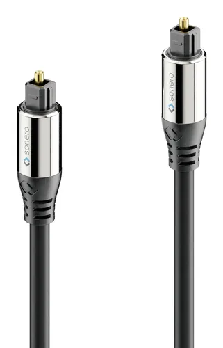 sonero Audio-Kabel Toslink - Toslink 0.5 m - Kabeltyp: Anschlusskabel - Audiokanäle: 8 - Audioanschluss Seite A: Toslink - Audioanschluss Seite B: Toslink - Detailfarbe: Schwarz - Länge: 0.5 m
