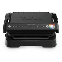 TEFAL OptiGrill 4in1 GC7748, Schwarz, Metall, Rechteckig, Tasten, 600 cm², 300 x 200 mm