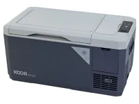 KOOR Kompressor-Kühlbox ACUX 18 mit Akku - Stromversorgung: Netzbetrieb - Akkubetrieb - 100-240 V - 12 V Auto/KFZ - Solarbetrieb optional - Kühltechnologie: Kompressor - Eigenschaften: Keine Eigenschaft - Zertifikate: Keine Zertifizierung - Gewicht: 14.7 