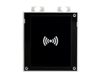2N Multireader IP Verso RFID 13.56 MHz mit NFC - Indoor/Outdoor: Outdoor - Montage: Aufputz - Einbau Wand - Unterputz - Wand - Türöffnung: NFC - RFID - Stromversorgung: 12 V - 802.3af Class 0 Type 1 PoE 15.4 Watt - Verbindungsmöglichkeiten: LAN (RJ45) - D