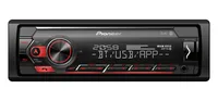 Pioneer Autoradio MVH-S420BT 1 DIN - Verbindungsmöglichkeiten: USB - Bluetooth - Optisches Laufwerk: Kein optisches Laufwerk - Radio Tuner: FM - GPS: Nein - Frontanschlüsse: 3.5 mm Klinke - Bluetooth: Ja
