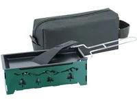 Kadastar Teelicht-Raclette 2go Panorama Grün/Schwarz - Detailfarbe: Grün - Schwarz - Anzahl Teelichte: 6 × - Material: Stahl