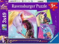 Kinderpuzzle Unicorn Academy - Magie und Freundschaft (3x 49 Teile)
