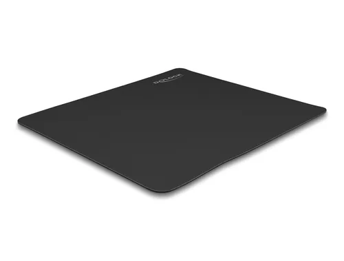 Mauspad schwarz 450 x 400 mm ""Glas""-Beschichtung